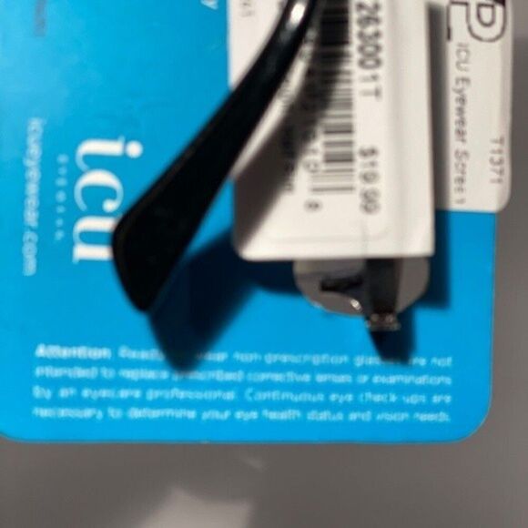 0582 Reading Glasses 1.25 Half Rim Black Blue Light Filtering - Picture 6 of 9